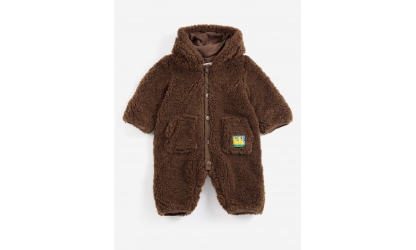 BOBO CHOSES Pašiltintas kombinezonas BABY DARK BROWN