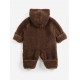 BOBO CHOSES Pašiltintas kombinezonas BABY DARK BROWN