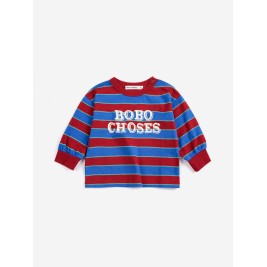 BOBO CHOSES Marškinėliai BABY EMBOSSED STRIPES