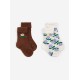 BOBO CHOSES Kojinių rinkinys, 2 vnt. BABY STAMP BLOOM