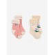 BOBO CHOSES Kojinių rinkinys, 2 vnt. BABY BC STAMP BLOOM