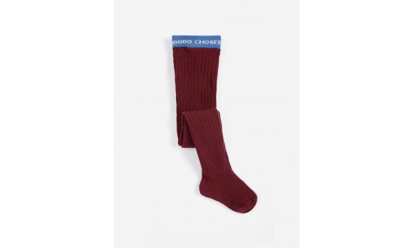 BOBO CHOSES Pėdkelnės BABY RIBBED RED