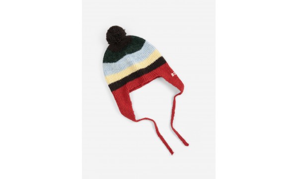 BOBO CHOSES Megzta kepurė BABY STRIPED