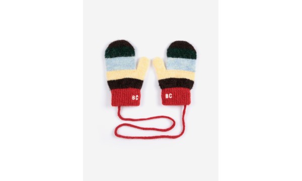 BOBO CHOSES Megztos pirštinės BABY STRIPED