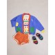 BOBO CHOSES Kardiganas BABY COLOR BLOCK BLUE