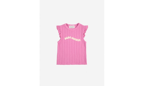 BOBO CHOSES Marškinėliai WAVY PINK