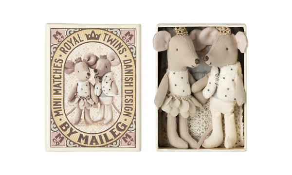 MAILEG Pelytės dėžutėje ROYAL TWIN MICE