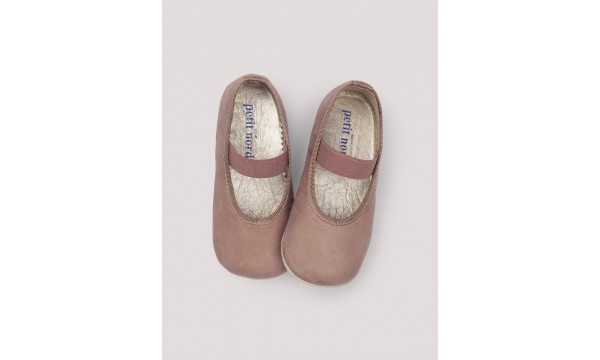 PETIT NORD Balerinos DUSTY ROSE SUEDE