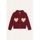 THE CAMPAMENTO Kardiganas HEARTS RED