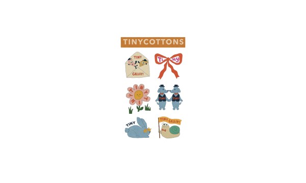 TINYCOTTONS Laikinos tatuiruotės ORANGE