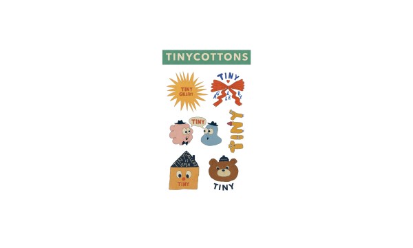 TINYCOTTONS Laikinos tatuiruotės EMERALD