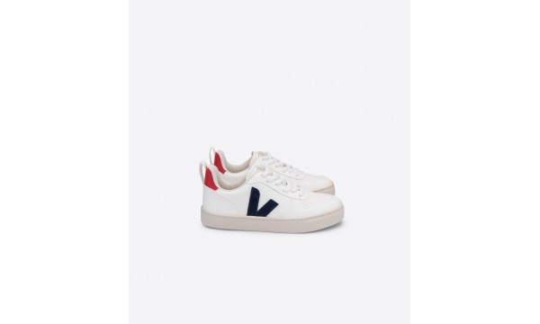 VEJA Sportiniai bateliai V-10 LACES CWL WHITE COBALT PEKIN